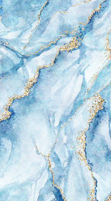 Rolgordijn voor het raam Blauwe marmer