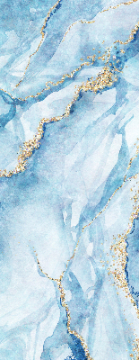 Rolgordijn voor het raam Blauwe marmer