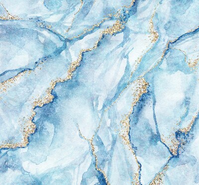 Rolgordijn voor het raam Blauwe marmer