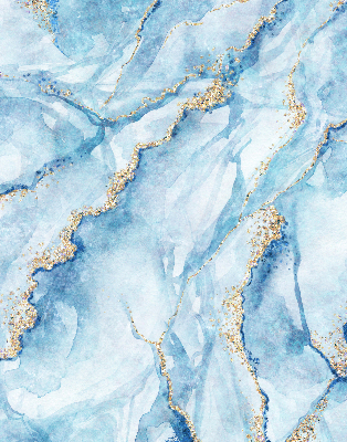 Rolgordijn voor het raam Blauwe marmer