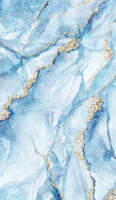 Rolgordijn voor het raam Blauwe marmer