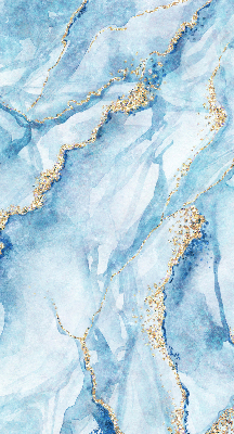 Rolgordijn voor het raam Blauwe marmer