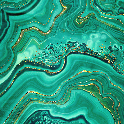 Rolgordijn verduisterend Groen marmer