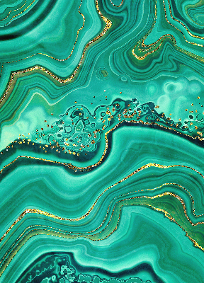 Rolgordijn verduisterend Groen marmer