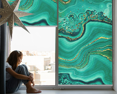 Rolgordijn verduisterend Groen marmer