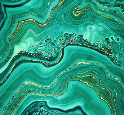 Rolgordijn verduisterend Groen marmer