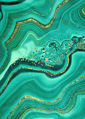 Rolgordijn verduisterend Groen marmer