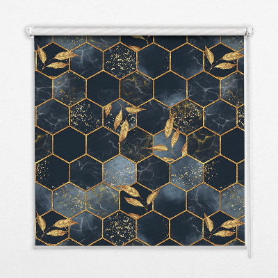 Rolgordijn voor het raam Honingraten