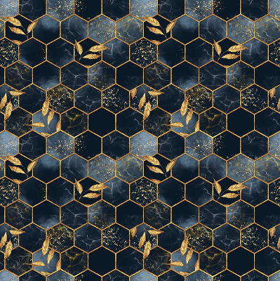 Rolgordijn voor het raam Honingraten