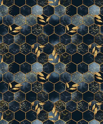 Rolgordijn voor het raam Honingraten