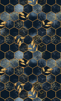 Rolgordijn voor het raam Honingraten