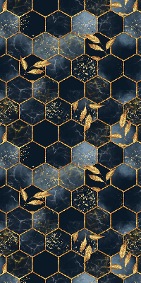 Rolgordijn voor het raam Honingraten