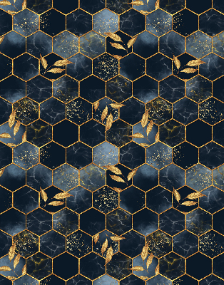 Rolgordijn voor het raam Honingraten