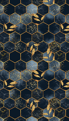 Rolgordijn voor het raam Honingraten