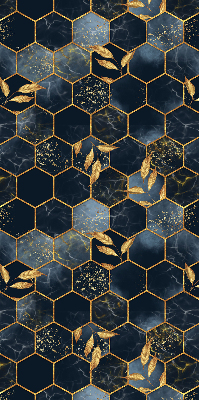 Rolgordijn voor het raam Honingraten