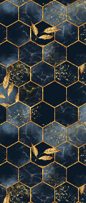 Rolgordijn voor het raam Honingraten