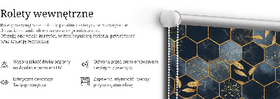 Rolgordijn voor het raam Honingraten