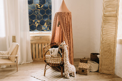 Rolgordijn voor het raam Honingraten