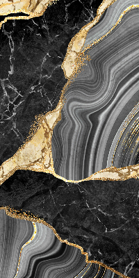 Rolgordijn verduisterend Zwart marmer