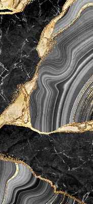 Rolgordijn verduisterend Zwart marmer