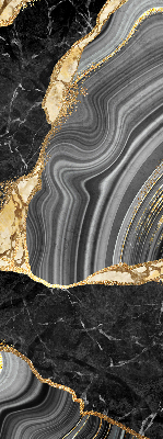 Rolgordijn verduisterend Zwart marmer