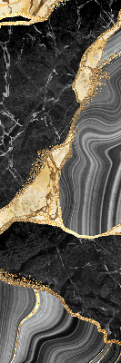 Rolgordijn verduisterend Zwart marmer