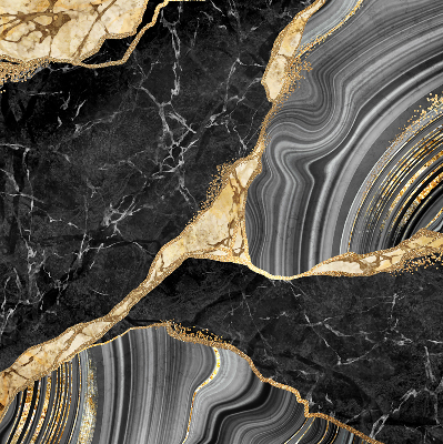 Rolgordijn verduisterend Zwart marmer