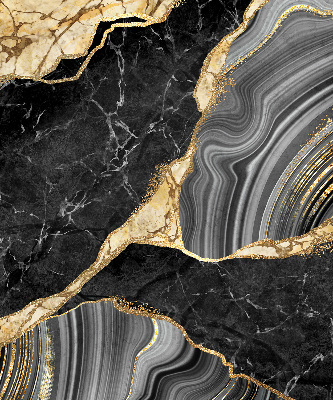 Rolgordijn verduisterend Zwart marmer