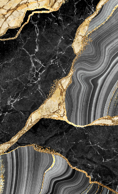 Rolgordijn verduisterend Zwart marmer