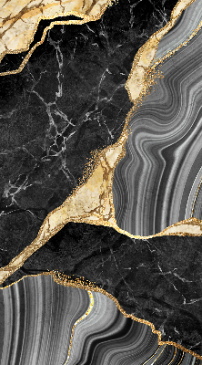 Rolgordijn verduisterend Zwart marmer