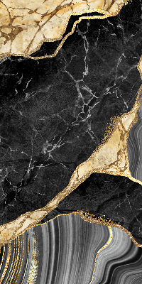 Rolgordijn verduisterend Zwart marmer