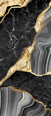 Rolgordijn verduisterend Zwart marmer