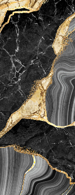 Rolgordijn verduisterend Zwart marmer