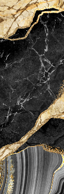 Rolgordijn verduisterend Zwart marmer