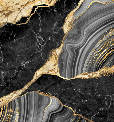 Rolgordijn verduisterend Zwart marmer