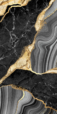 Rolgordijn verduisterend Zwart marmer