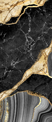 Rolgordijn verduisterend Zwart marmer