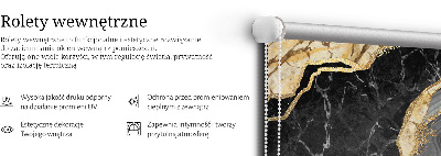 Rolgordijn verduisterend Zwart marmer