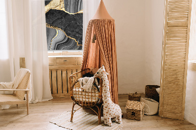 Rolgordijn verduisterend Zwart marmer