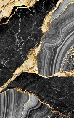 Rolgordijn verduisterend Zwart marmer