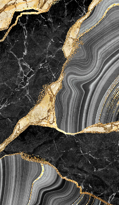 Rolgordijn verduisterend Zwart marmer