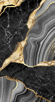 Rolgordijn verduisterend Zwart marmer