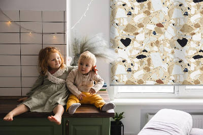 Rolgordijn voor het raam Licht graniet