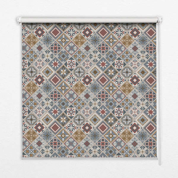 Rolgordijn verduisterend Decoratieve ruiten