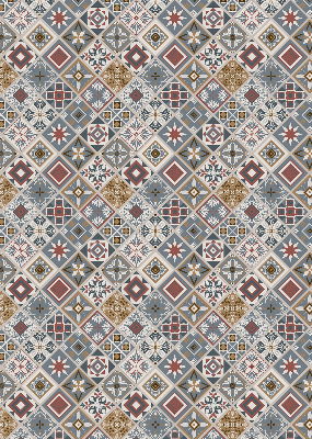 Rolgordijn verduisterend Decoratieve ruiten