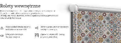 Rolgordijn verduisterend Decoratieve ruiten