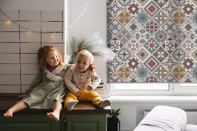 Rolgordijn verduisterend Decoratieve ruiten