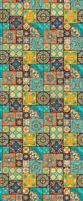 Rolgordijn voor het raam Kleurrijke mandala