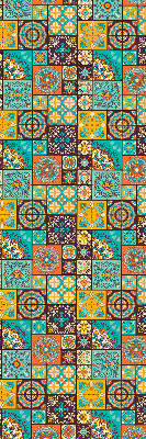 Rolgordijn voor het raam Kleurrijke mandala