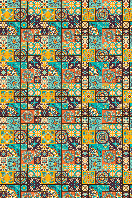 Rolgordijn voor het raam Kleurrijke mandala